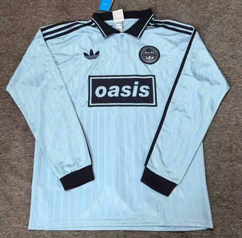 AAA Quality Oasis 25/26 Light Blue Anniversary Long Jersey